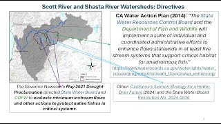 State Water Resources Control Modeling Efforts in the Scott River and Shasta River Watersheds