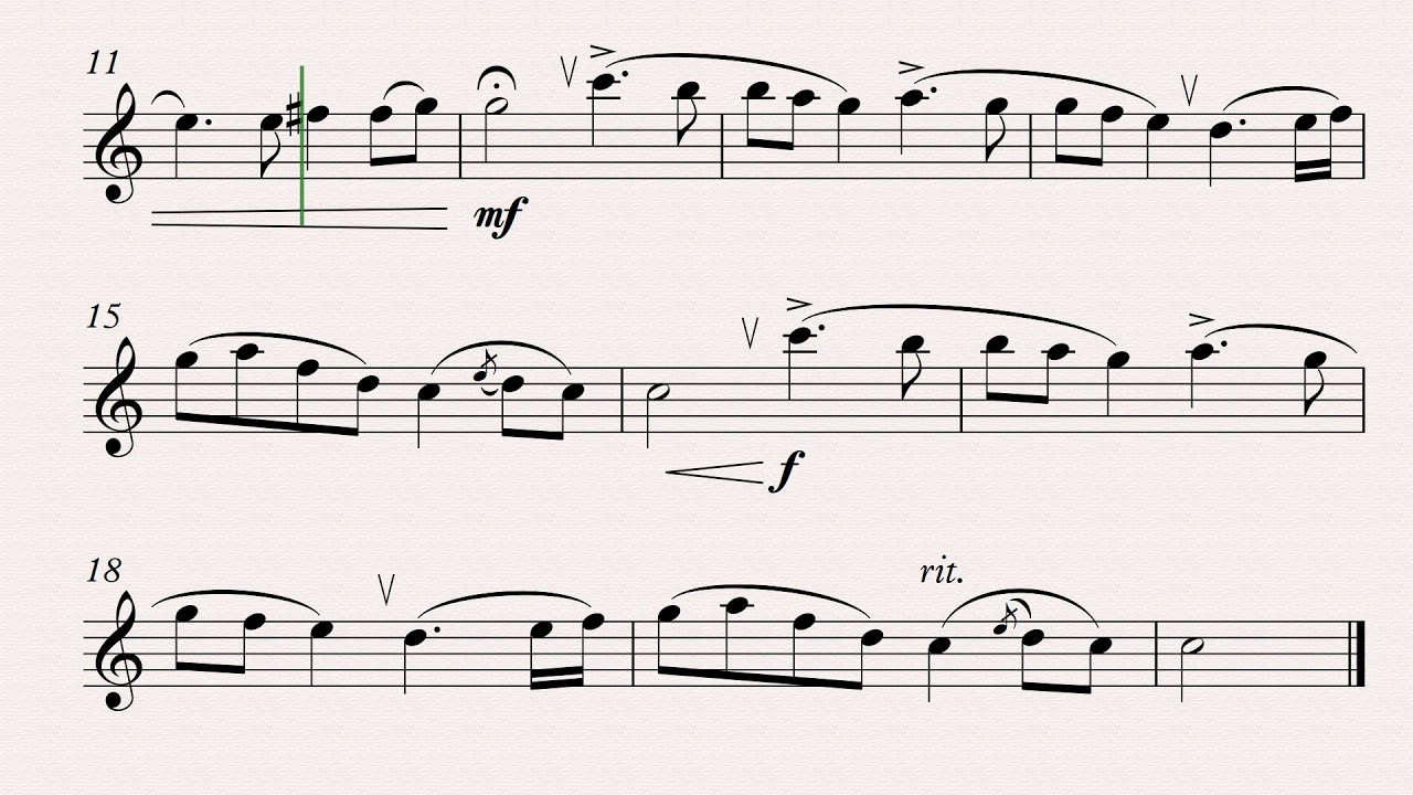 Саксофон минуса ноты