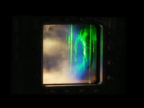 What Happens When You Shine a Laser Through a Jet Engine Combustion Test