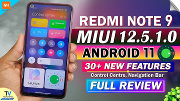REDMI NOTE 9 NEW MIUI 12.5.1.0 Android 11 Update | 35+ New Features | Redmi Note 9 MIUI 12.5 Update