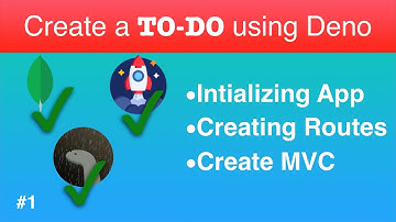 Create To Do List App using Deno, Oak, MongoDB and View Engine - Part-1 : Setting Up Project