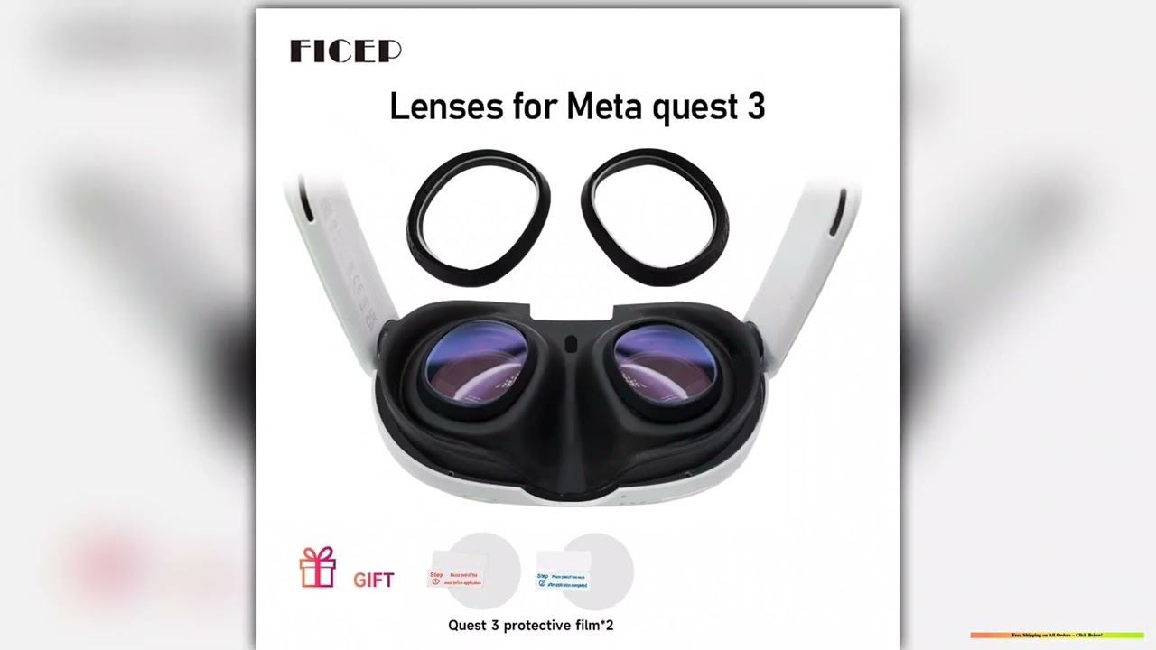 FICEP For Quest 3 Prescription Lenses Anti Blue Myopia Lens Quick Disassemble Frame Glass For meta