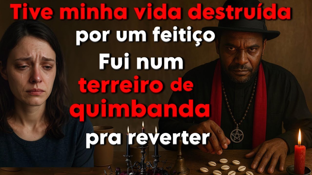 Fui a um TERREIRO de QUIMBANDA pra quebrar e reverter aquele  FEITIÇO pesado -relato real