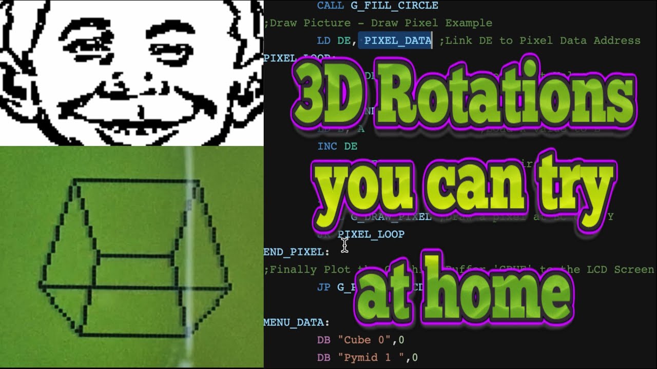 Mastering Z80 3-D rotating graphics - YouTube