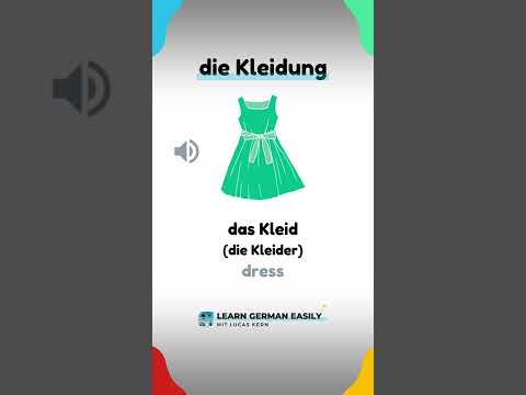 Kleidung 👕👖🥾👠 German