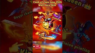 (JUNE 2026) GOLD PASS &amp; ALL HERO SKINS REVEALED 😱 ANIME SEASON THEME ! | Clash of Clans