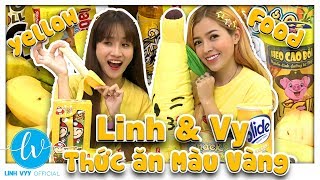 Thử Thách Ăn Đồ Ăn Màu Vàng (The challenge of eating yellow food) I Linh Vyy Official