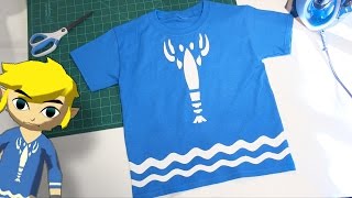 Make your own Toon Link Lobster Shirt - Wind Waker Cosplay Costume