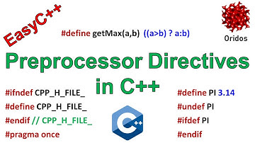 Preprocessor Directives in C++, #define #undef #if #ifdef #ifndef #else #elif #endif #pragma