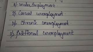 TYPES OF UNEMPLOYMENT.BY-EKATA CHOUDHARY ?