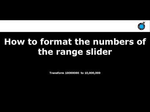 How to Format the Range Slider numbers in Profi Search Form