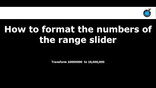 How to Format the Range Slider numbers in Profi Search Form