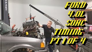Ford Explorer Ranger 4.0L SOHC Startup Rattle Fix: Timing Walkthrough Pt 1 of 4 Pulling the Engine