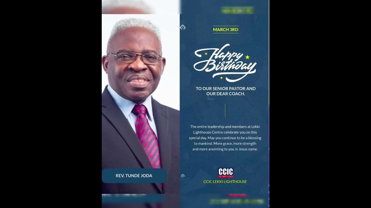 Celebrating our Senior Pastor, Rev Dr Tunde Joda's birthday today!