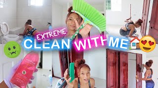 EXTREME DEEP CLEAN MY ENTIRE NEW APARTMENT W/ ME WHILE I TELL U STORIES 😂🏡 | Annesha Adams