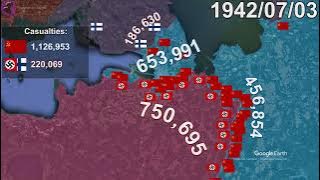 Siege of Leningrad in 1 minute using Google Earth