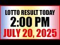 Lotto Result Today 2pm July 20 2025 Swertres Ez2 Pcso Lotto Result Today 2pm July 20 2025 Swertres Ez2 Pcso