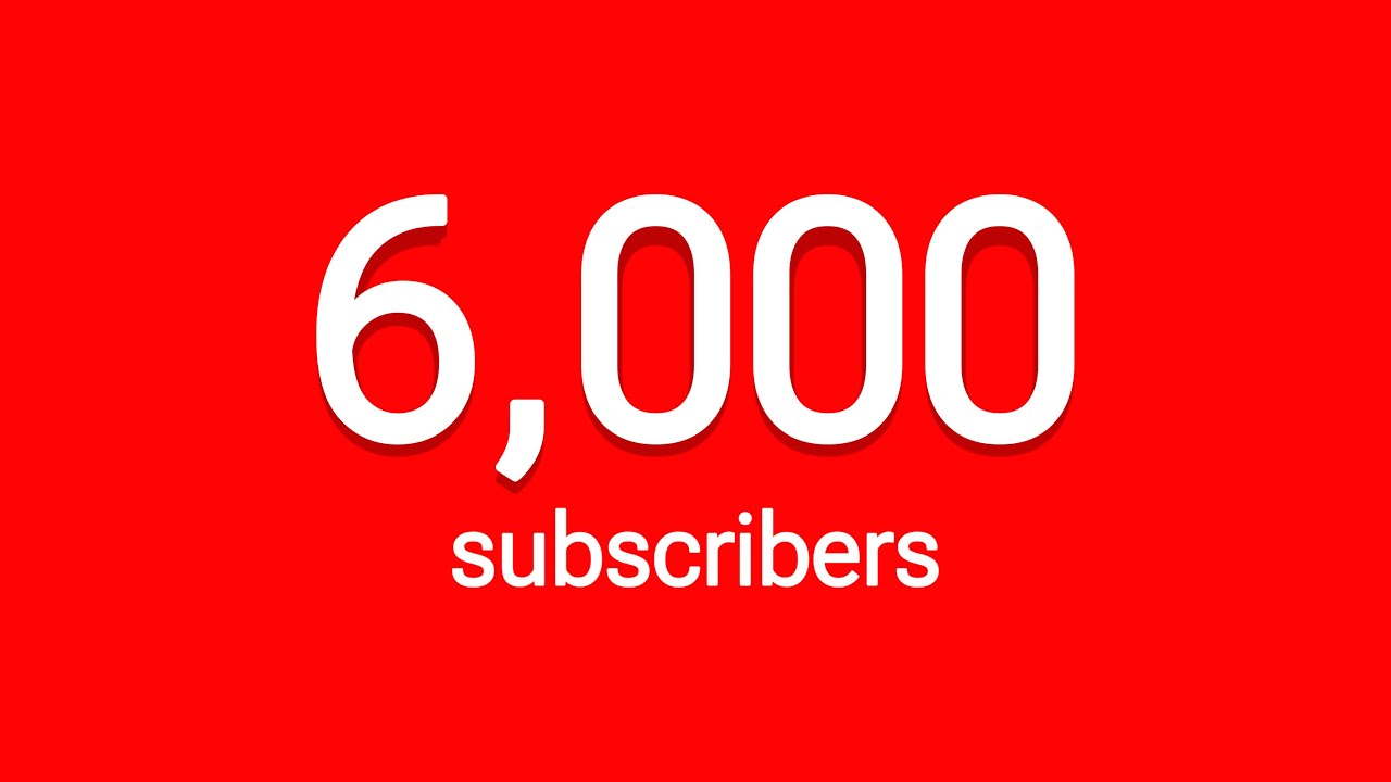 6,000 SUBSCRIBER GIVEAWAY 🎉 - YouTube
