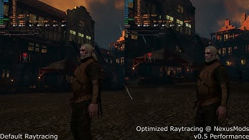 The Witcher 3 - Next Gen Update - Vanilla Raytracing vs. Optimized Raytracing - RTX 2080 TI - 1440P