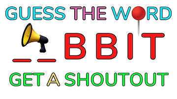 Guess the Word Get a Shoutout