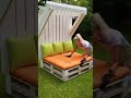 Backyard DIY: Pallet Bench + Mini Pergola 🌸