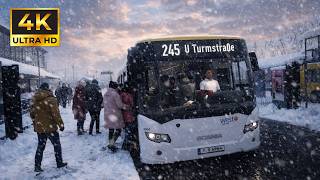 The Bus – "4K" Realistic Snowstorm Driving | Logitech G29 Gameplay
