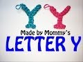 Rainbow Loom Letter Y Charm Using Just the Hook