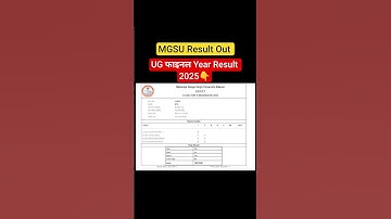 B.Com 3rd Year Result 2025 Declared | B.Com 3rd Year Result 2025 |B.Com Part 3rd Result Dekhe MGSU