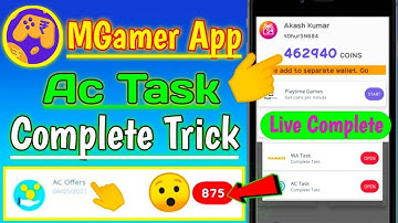 MGamer App Ac Task Complete Trick |How To Complete Ac Task In mGamer App|MGamer referral code 2022