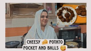 Cheesy 🧀 Potatoe pockets and balls 😋 👌 | Naziya's Recipe And Vlog ❤️