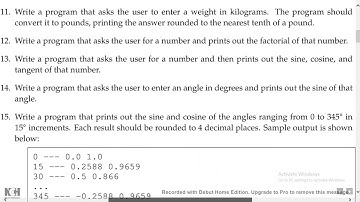 A Practical Introduction To Python Programming - Exercise 3 8 12b