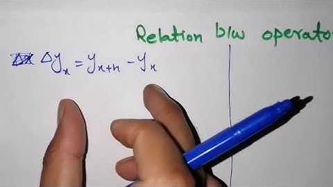 Relation between#forward#backward#central#shift#operators#Numerical Analysis