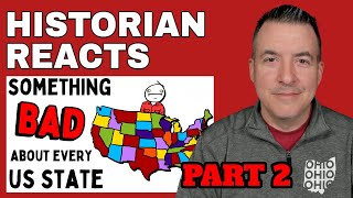 Something Bad About Every US State's History Explained p2 - Chat History Reaction