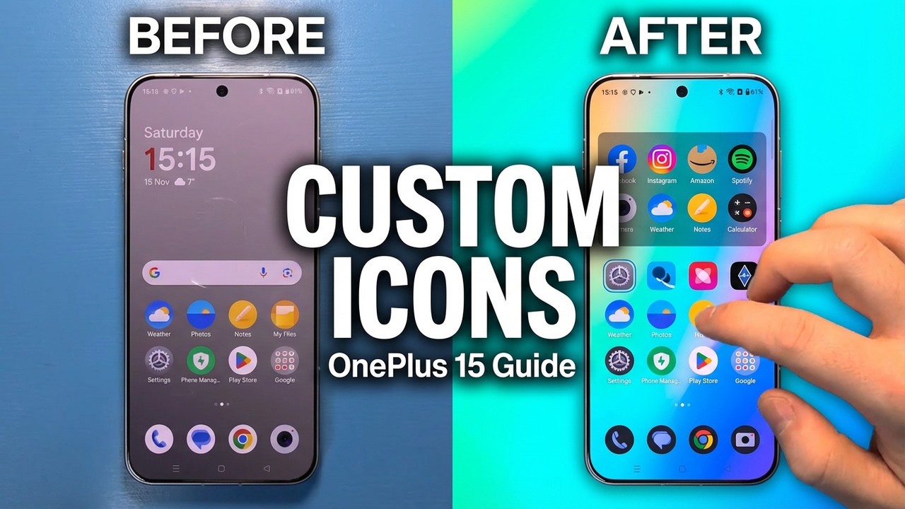 OnePlus 15 - How to Customize App Icons - YouTube