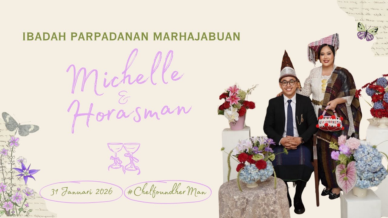 Kebaktian Persiapan Pernikahan Horsman Saragih dengan Michelle Zeruscha Abigail Purba