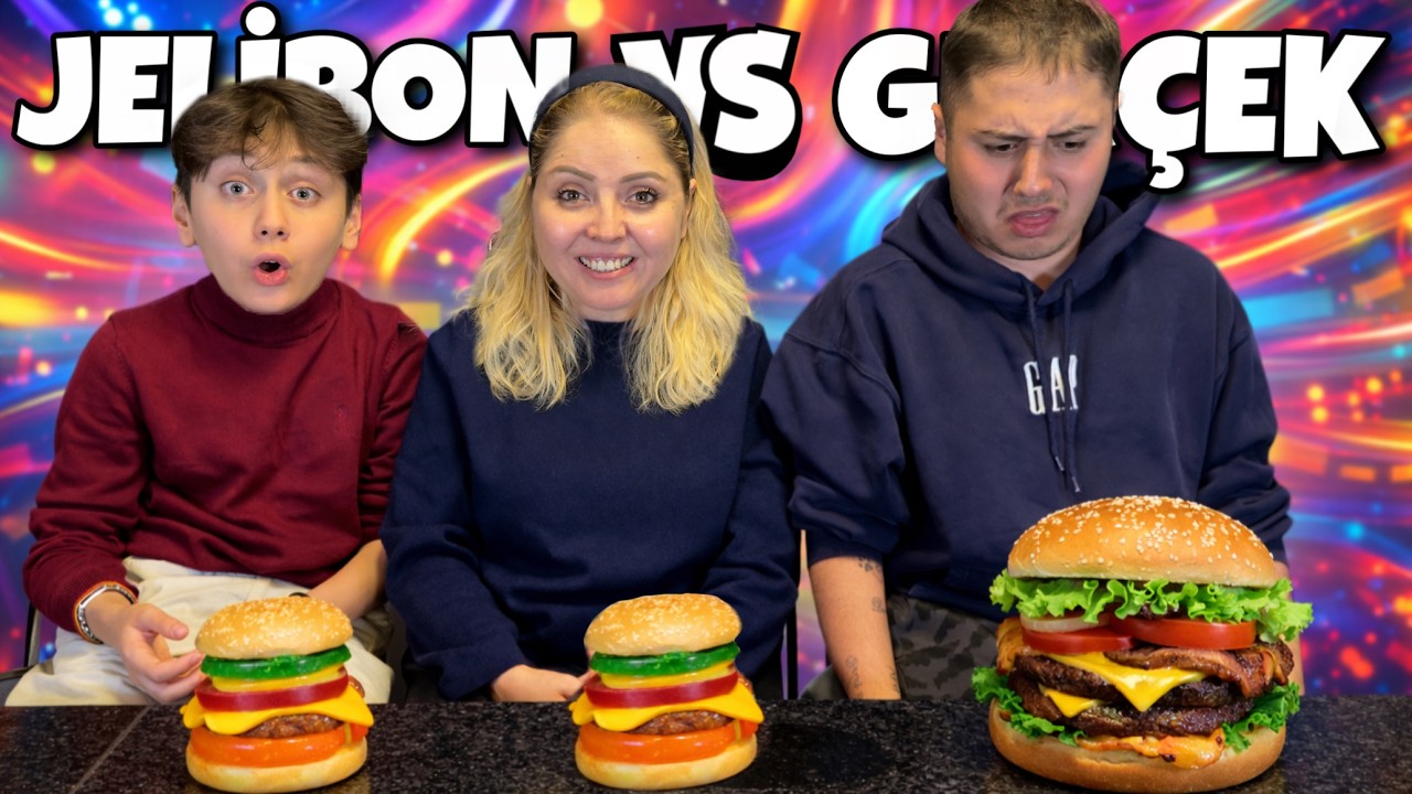 JELİBON vs GERÇEK YEMEK YARIŞMASI (ÖDÜLLÜ)