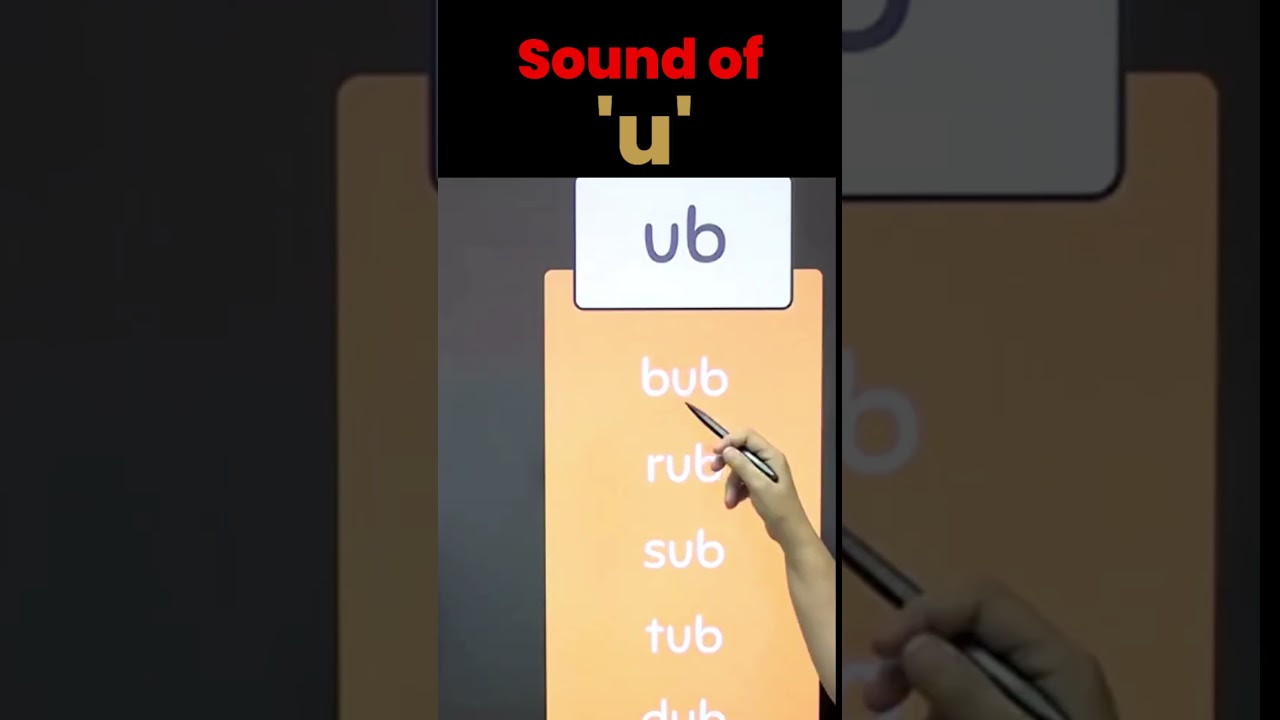 Word Family -ud / Words CVC Words / Phonics for Kids