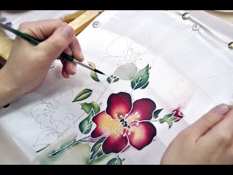 Видео: Как да нарисувате за батик