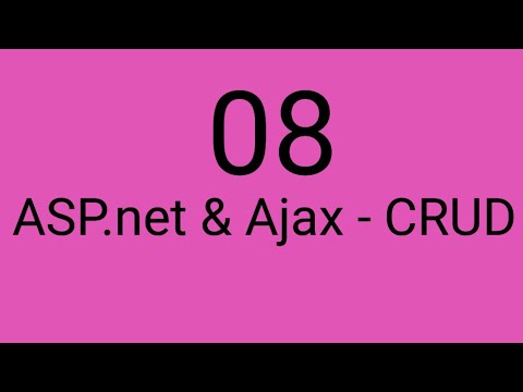 8 - اضافة البيانات عبر الاجاكس ajax (الطريقة الثانية ) - دورة asp.net & ajax CRUd