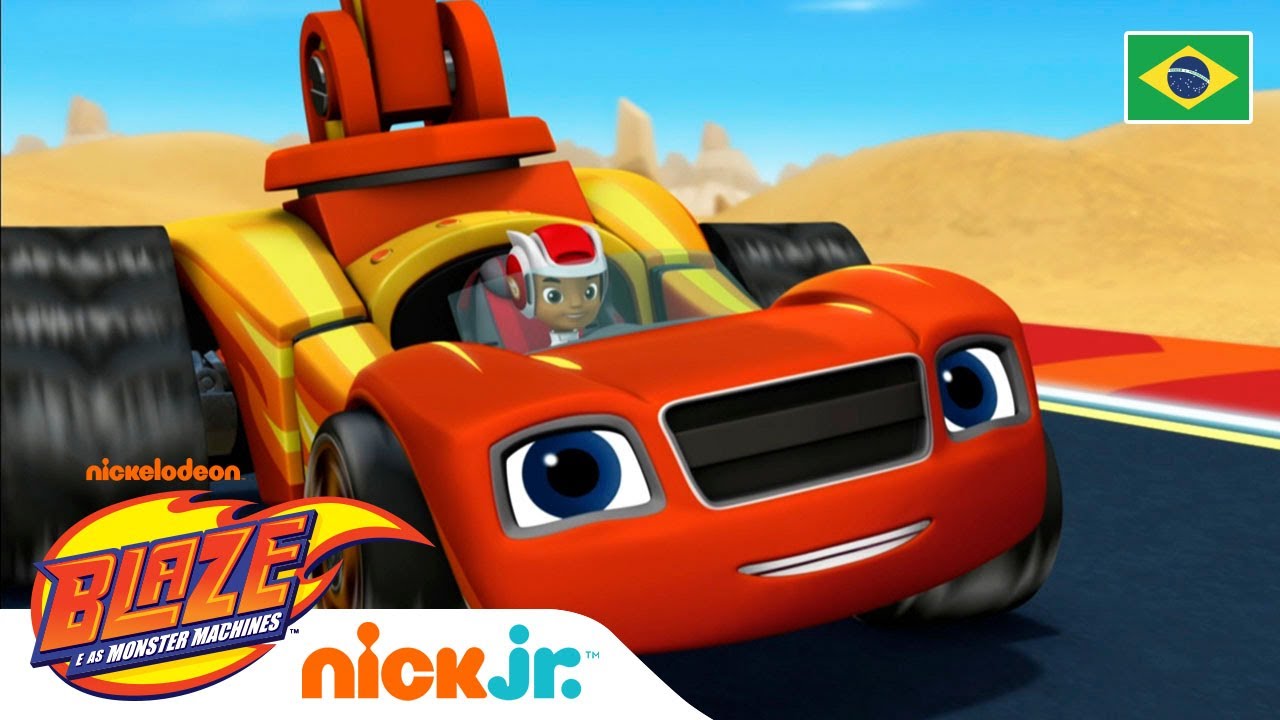 Blaze se tornou um carro de corrida! 🏎🏎🏎 Você acha que ele é tão rápido  quanto Speedrick? Continue assistindo ao episódio no app #Noggin. 📱, By  Noggin BR