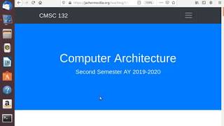 CMSC 132 Computer Architecture (Meeting 01)