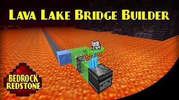 Basalt Bridge Builder Flying Machine | Minecraft Bedrock Redstone Tutorial | MCPE XBOX PS
