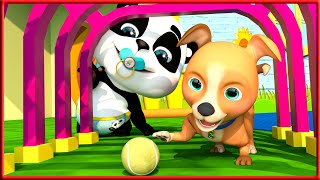 Our Nursery Rhymes  Animals for Kids, dog bingo  baby panda .