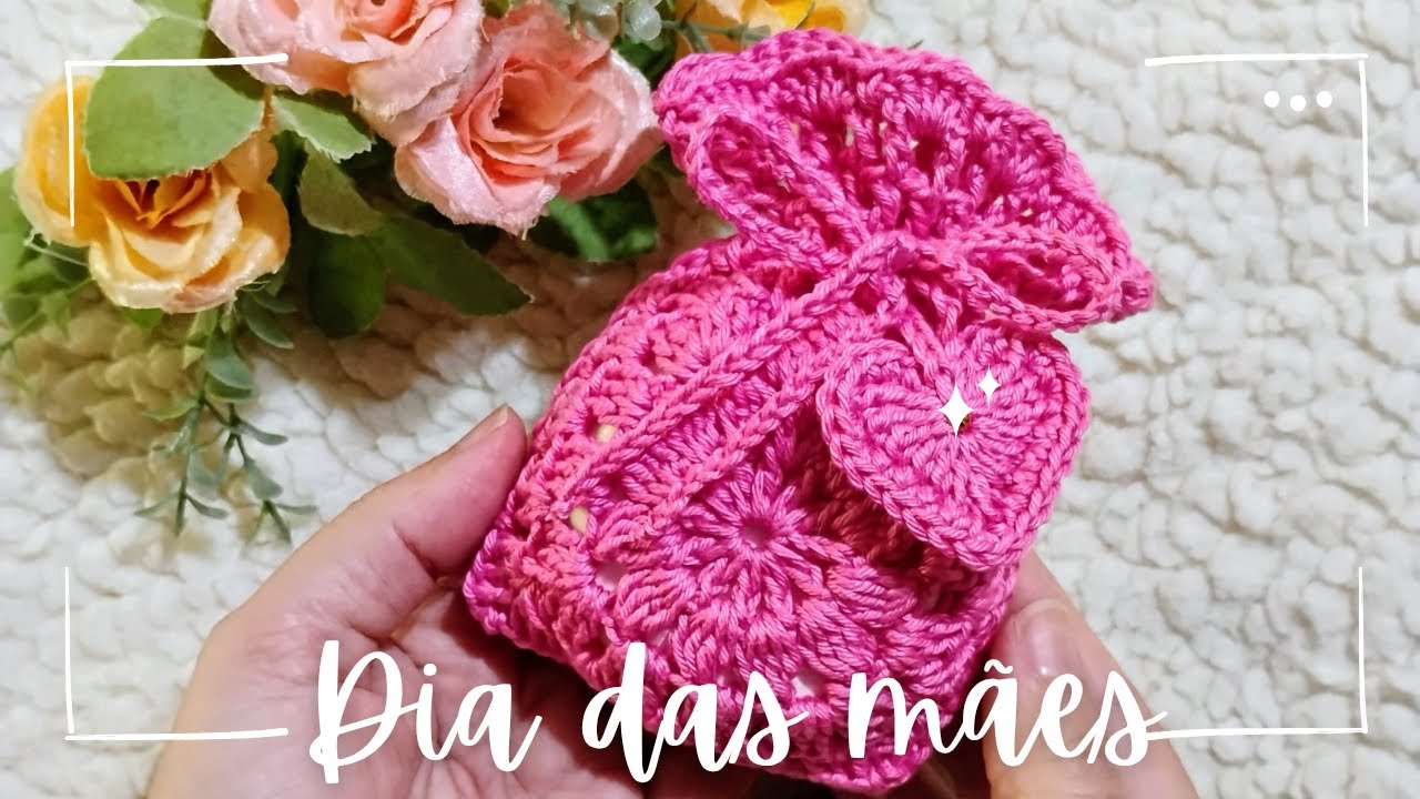 Sachê de crochê para o dia das mães 2025 #crochet #croche #diadasmães