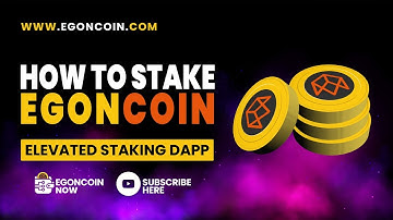 How to Stake EgonCoin Test Coin? | EgonCoin Blockchain