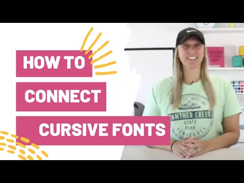 How To Connect Cursive Font in Cricut Design Space