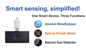 USB-Pro 3-in-1 Gas Detector | Alcohol Tester, Ketone Meter & Gas Leak Sensor in One!