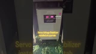 Powering a portable house in the mountains #servostabilizer #containerhouse #prefabricatedhouse