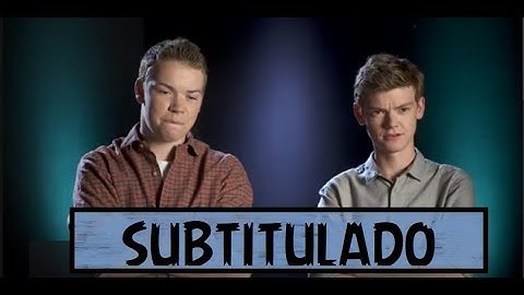 Thomas Brodie-Sangster, Will Poulter - Maze Runner plays: Know your co-star (Yahoo) | SUBTITULADO