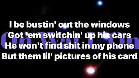 Moneybagg Yo featuring GloRilla - On What U On (Lyrics Video)